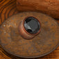 Wooden Inlaid Zircon Stone Ear Gauges