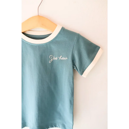 Yee-haw Embroidered Ringer
