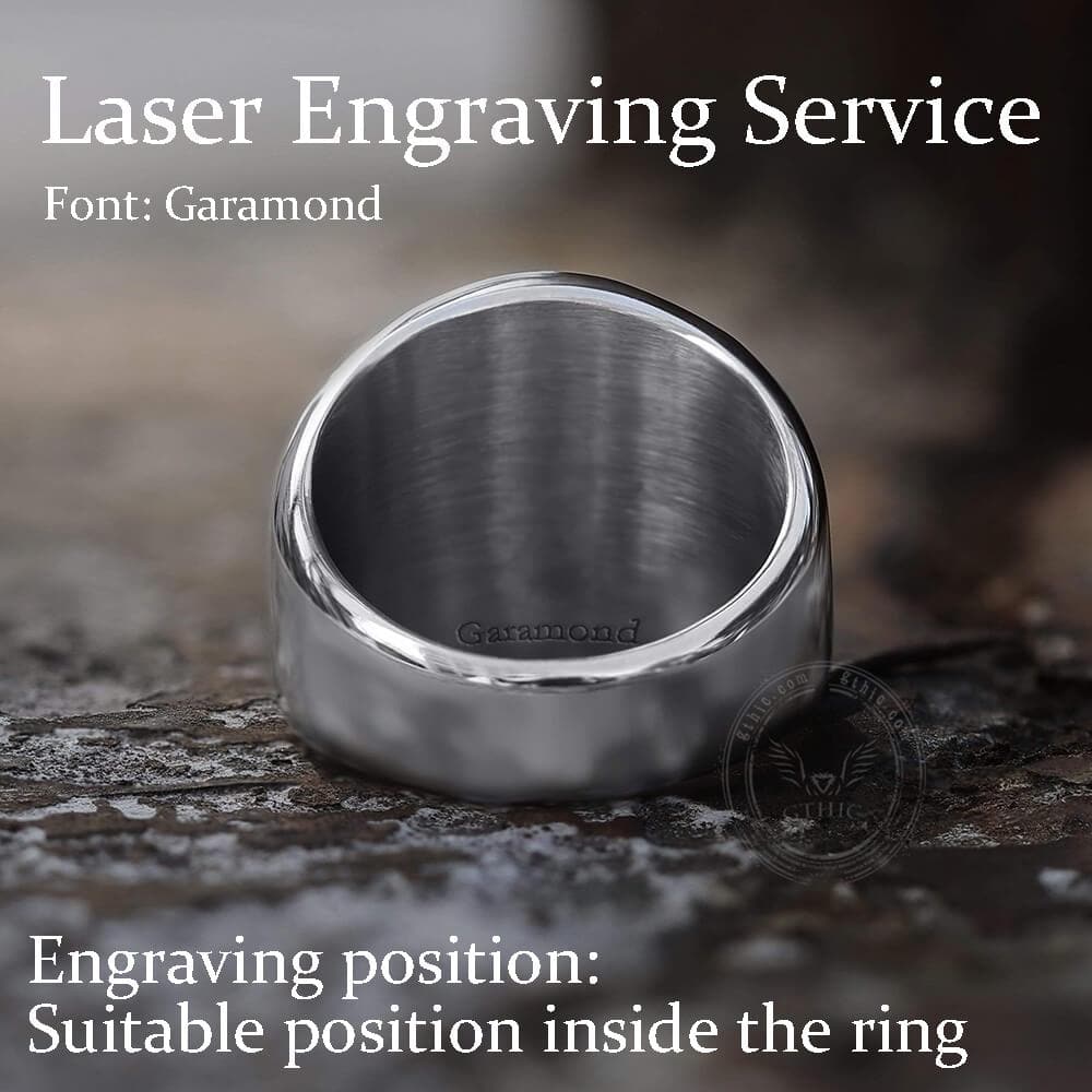 Yggdrasil Stainless Steel Viking Signet Ring
